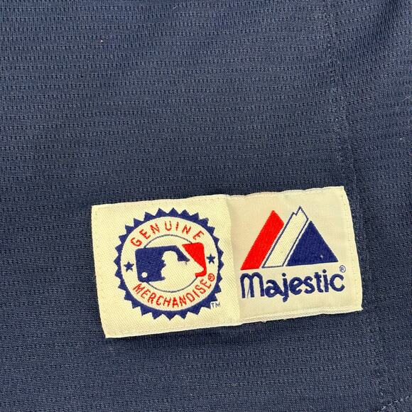 Vintage Y2K Majestic Cleveland Indians #41 Martinez Mens 2XL Button Up Jersey - Picture 7 of 10